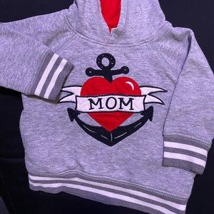 Hooded Gymboree “mom” sweatshirt